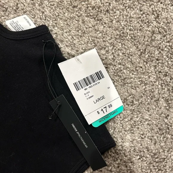 Forever 21 Womens Juniors Square Neck Sleeveless Seamless Active Tank Top - Picture 5 of 7